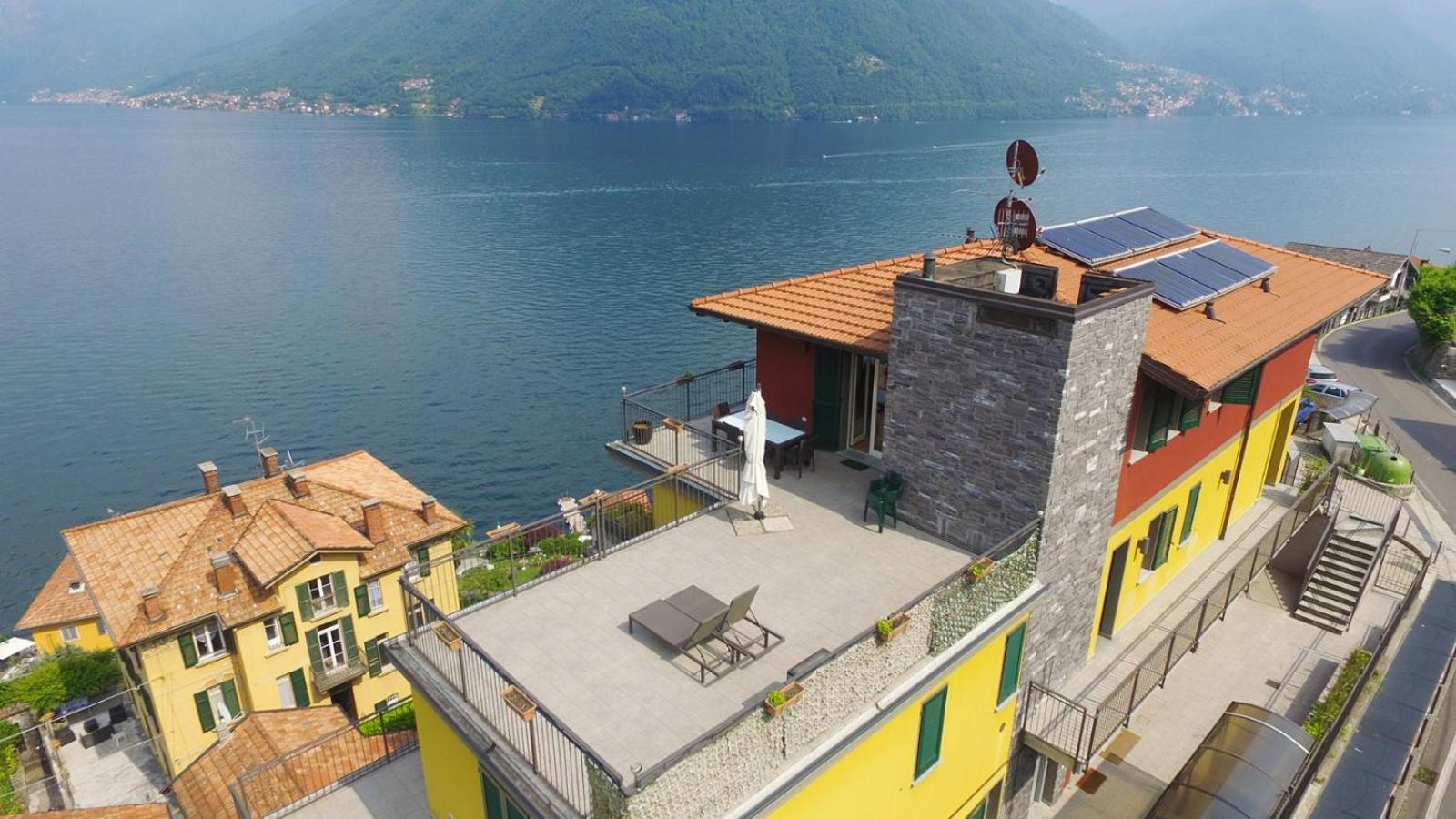 Luxury Penthouse With Big Terrace Apartment Argegno Exterior photo
